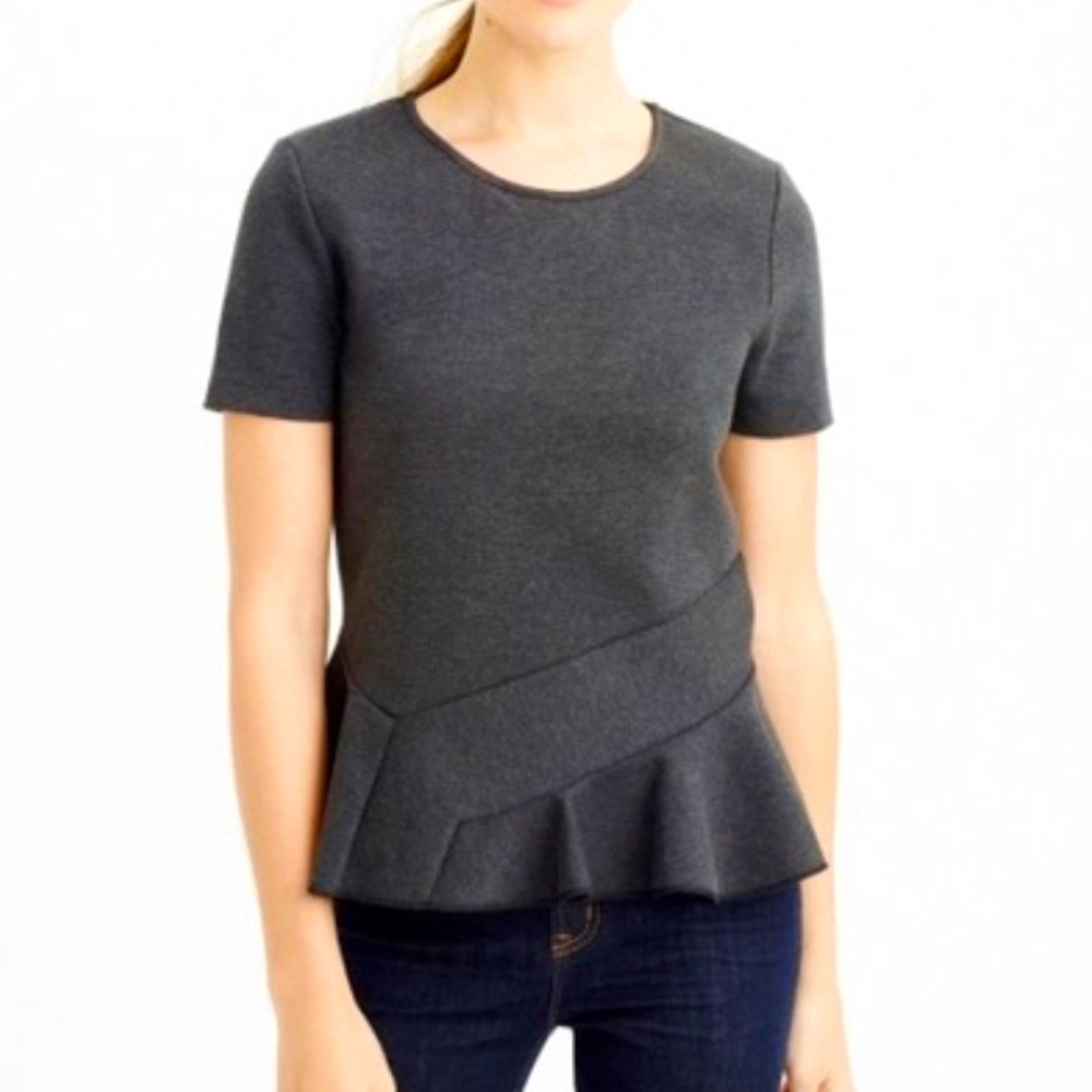J. Crew Soft Peplum Blouse